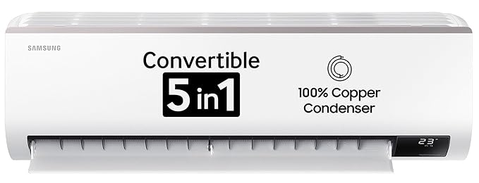 Open Box, Unused Samsung 1.5 Ton 3 Star Inverter Split AC (Copper, Convertible 5-in-1 Cooling Mode, Easy Filter Plus Anti-Bacteria 2023 Model AR18CYLZABE White