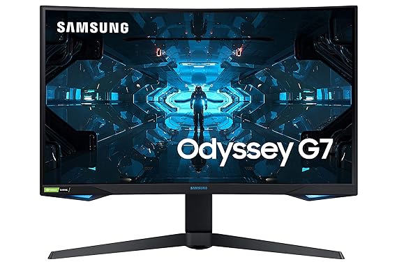 Used Samsung 27-inch 2K QHD Odyssey G7 LC27G75TQSWXXL Black Curved Monitor