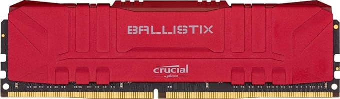 Open Box Unused Crucial Ballistix 2666 MHz DDR4 DRAM Desktop Gaming Memory Kit 32GB (16GBx2) CL16 BL2K16G26C16U4R Red