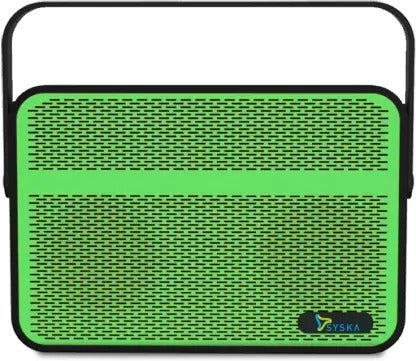 Open Box Unused Syska BLADE 5 W Portable Bluetooth Speaker Green Stereo Channel