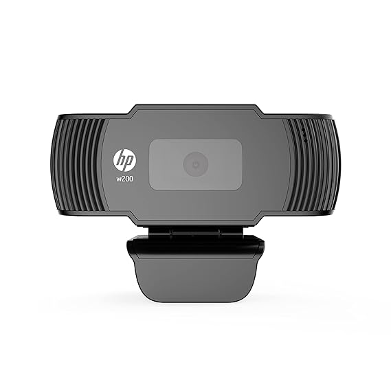 Open Box, Unused HP w200 HD 720p/30 Fps Webcam, Built-in Mic