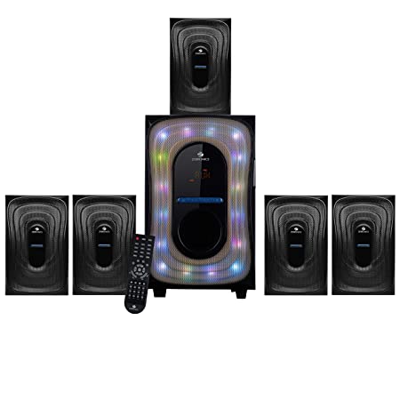 Open Box Unused Zebronics Wave SW RUCF 5.1 Multimedia Speaker Black Pack of 3