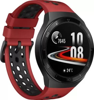 Open Box, Unused Huawei Watch GT 2e Sport Smartwatch Red Strap Regular