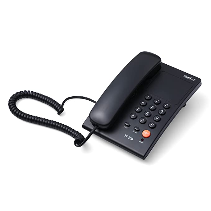 Open Box, Unused Hello ! TF-500 Basic Corded Landline Phone for intercom Pack of 3