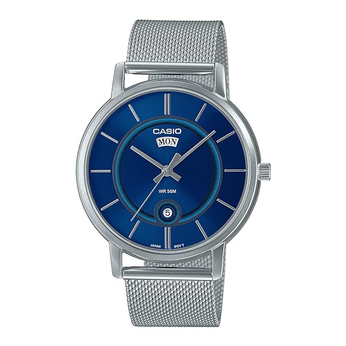 Casio Analog Blue Dial Men's Watch A2049 MTP-B120M-2AVDF