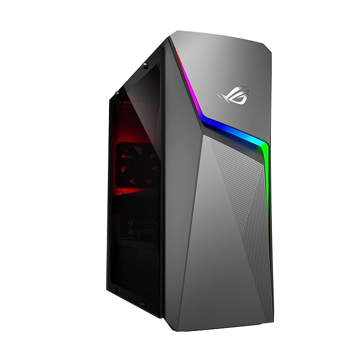 Open Box, Unused Asus Rog Strix GL10, 6 Cores Intel Core i5-10400F 10th Gen, Gaming Desktop 8GB/1TB HDD + 256GB SSD/4GB NVIDIA GeForce GTX 1650 Graphics/Windows 11/with Keyboard & Mouse/Gray/8 Kg G10CE-51040F033W