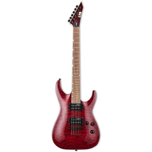 ESP LTD MH-200QM NT 6 String Electric Guitar See Thru Black Cherry