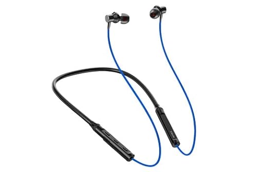 Open Box, Unused Intex Musique Jazz Bluetooth in Ear Wireless Neckband with Up to 8H Playtime Asap Charge Dual Connectivity Inbuilt AI Assistant and Magnet Earbuds Lock Midnight Blue Pack Of 2