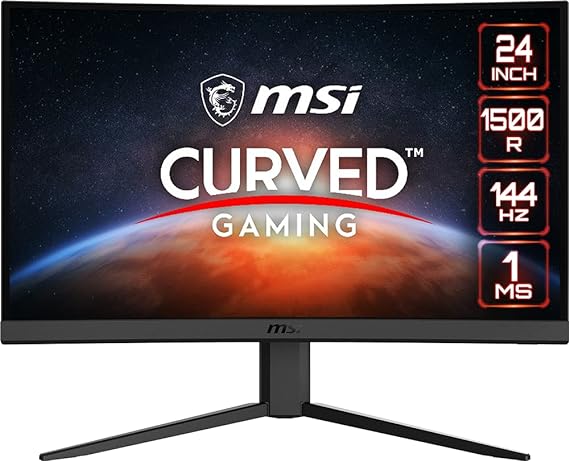 Used MSI Optix G24C4 23.6 Inch Full HD Curved Gaming Monitor