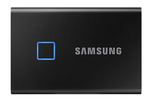 Open Box Unused Samsung T7 Touch 1TB Up to 1,050MB/s USB 3.2 Gen 2 10Gbps, Type-C External Solid State Drive Portable SSD Black MU-PC1T0K
