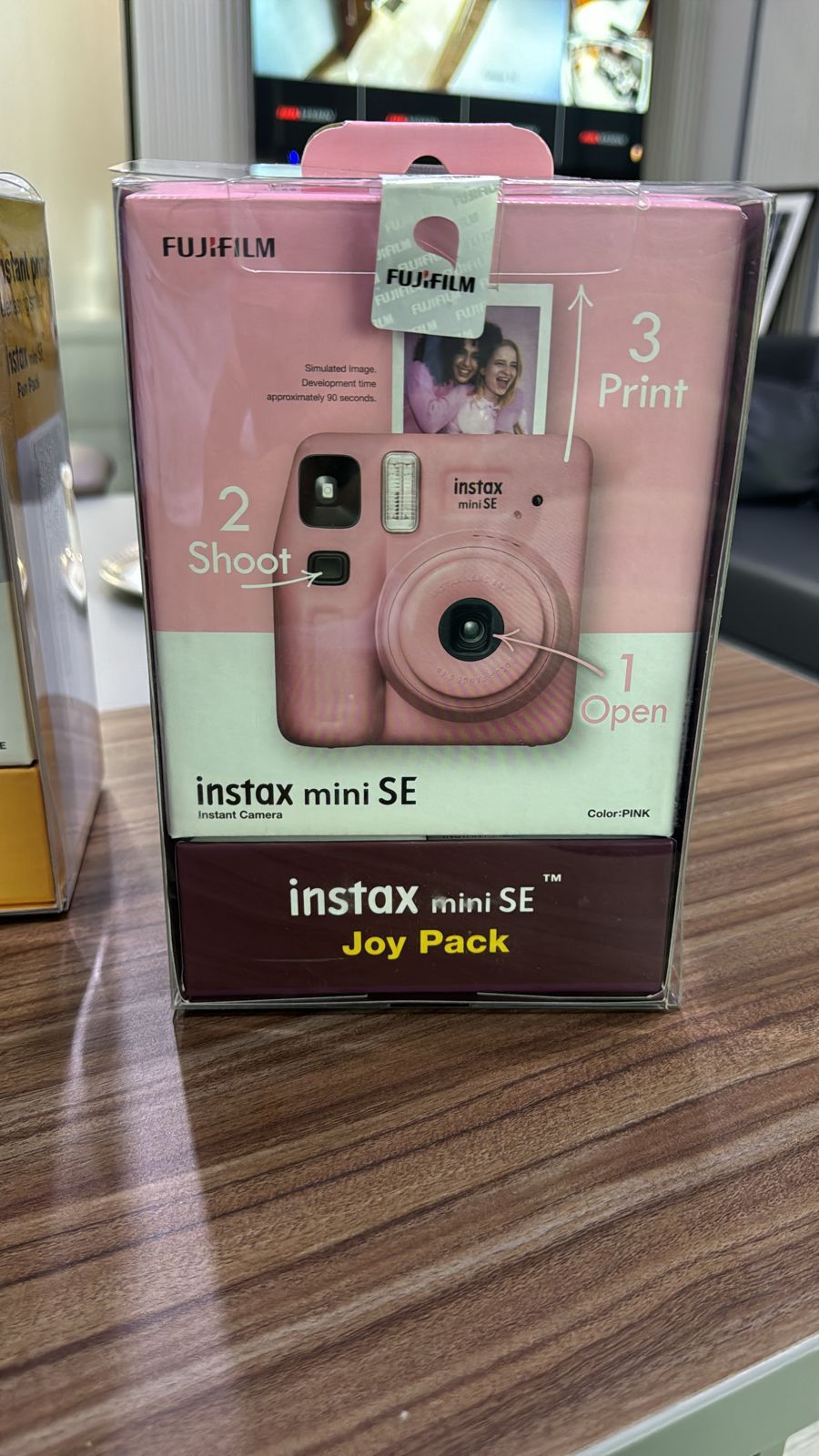 Fujifilm Instax Mini SE Joy Pack Instant Camera Pink