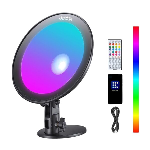 Used Godox Cl10 Photography Lamp Led Webcasting Ambient Selfie Ring Light