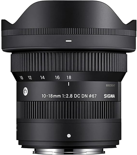 Sigma 10-18Mm F/2.8 Dc Dn Contemporary Lens for Fujifilm X Black