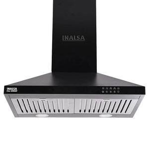 Open Box, Unused Inalsa Classica 60BKBF Wall Mounted Black 1050 CMH Chimney