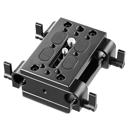 SmallRig Bottom Mount Plate with  Dual 15mm Rod Clamp 1798
