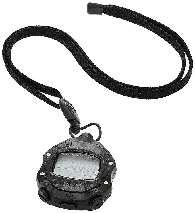 Casio Stop Watch Digital Black Dial Unisex's Watch S055 HS-80TW-1DF