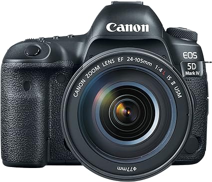 Used Canon EOS 5D Mark IV Full Frame Digital SLR Camera with EF 24-105mm f/4L is II USM Lens