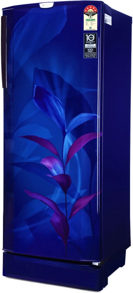 Open Box, Unused Godrej 234 L Direct Cool Single Door 5 Star Refrigerator with Energy Efficient Inverter Compressor And Jumbo Vegetable Tra Marine Blue, RD EDGEPRO 255E TAI MN BL