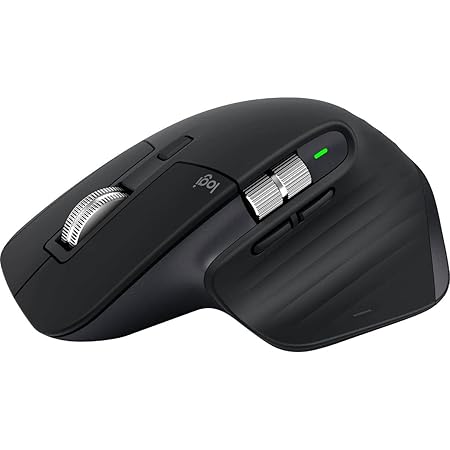 Open Box, Unused Logitech MX Master 3 Wireless Mouse, Ultrafast Scrolling, Use on Any Surface, Ergonomic, 4000 Dpi, Customisation, USB-C, Bluetooth/USB, Apple Mac iPad OS Microsoft PC Windows Linux, Dark Grey