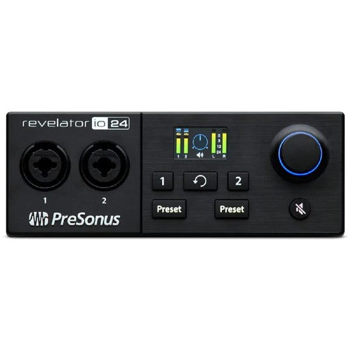 PreSonus Revelator io24 USB Audio Interface with Integrated Loopback Mixer and Effects for Streaming