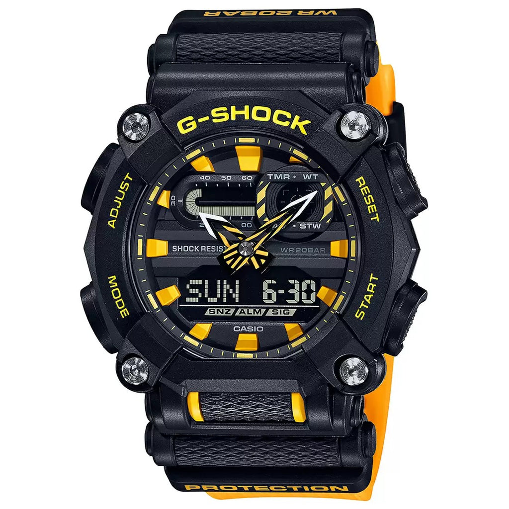 Casio G-shock Yellow Analog-Digital Men's WatchGA-900A-1A9DR - G1048