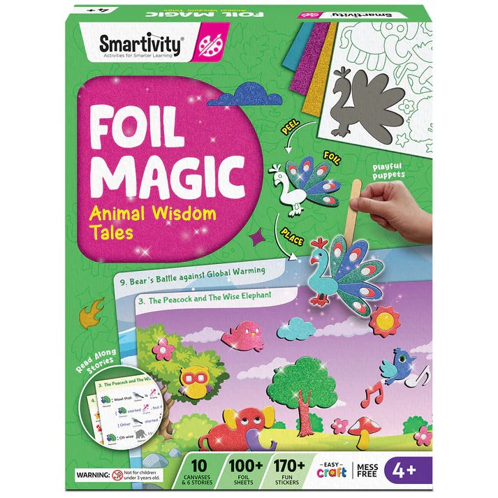 Smartivity Foil Magic Animal Wisdom Tales 4-8 years DIY Activity Kit