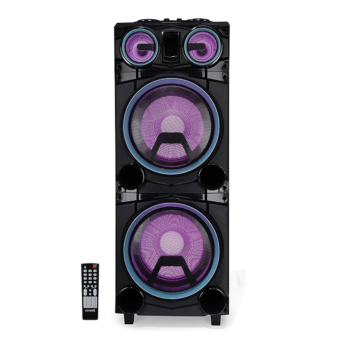 Open Box Unused Croma Party Speaker 1400 Watts Dynamic Bass Boost CREY3027 1400 W Bluetooth Home Theatre Black, Stereo Channel