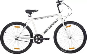 ओपन बॉक्स, अप्रयुक्त हीरो स्प्रिंट हाइब्रिड - सिटी बाइक 26 टी हाइब्रिड साइकिल/सिटी बाइक सिंगल स्पीड व्हाइट