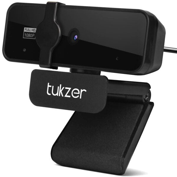 Open Box, Unused Tukzer 2.1 MP Full HD 1080P Web Camera, CMOS Webcam with Microphone Privacy Cover Pack of 2