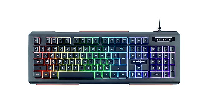 Open Box, Unused Cosmic Byte CB-GK-02 Corona Wired Gaming Keyboard 7 Color RGB Backlit