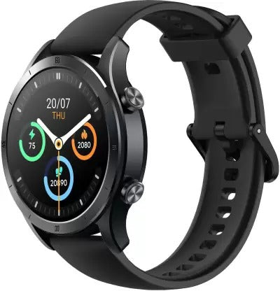 खुला बॉक्स, अप्रयुक्त Realme TechLife Watch R100 ब्लूटूथ कॉलिंग और 1.32 इंच मेटालिक डायल स्मार्टवॉच