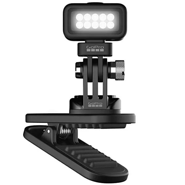 Used GoPro Zues Mini Rechargeable LED Magnetic 360 Degree Swivel Clip Light