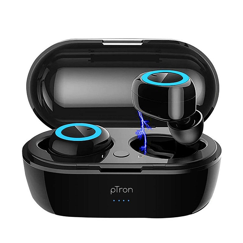 Open Box, Unused PTron Hands-free Bassbuds True Wireless Earphones TWS, Bluetooth 5.0, Hi-Fi Sound