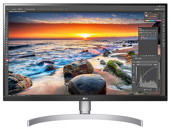 Open Box, Unused LG Ultrafine 68.58 cm (27 Inch) 4K (3840 x 2160) IPS Display VESA HDR 400, sRGB 99%, USB-C with 60W Power Delivery, Color Calibrated, Hardware Calibration HAS & Pivot Stand 27UL850 White