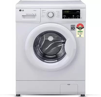 Open Box, Unused LG 7 kg Steam Fully Automatic Front Load Washing Machine with In-built Heater White FHM1207SDW