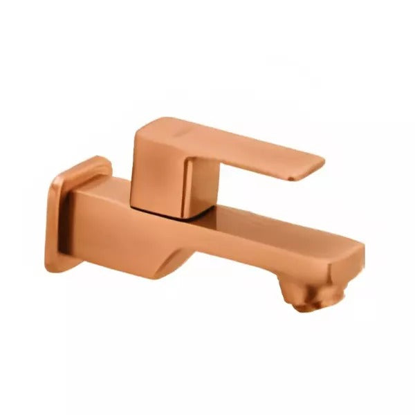 Cera Ruby Single Lever Wall Mount Bib Cock with Wall Flange and Aerator Antique Copper F1005151AC