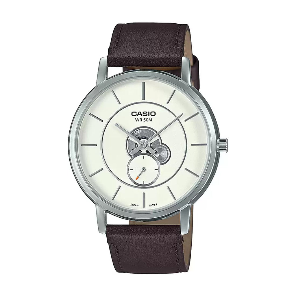 Casio Enticer Leather Band Men's Watch A2133 MTP-B130L-7AVDF