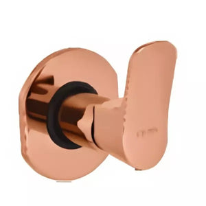 Cera Perla Single Lever Stop Cock Rose Gold for 15 mm Pipe Line with Inner Head F1012351RG