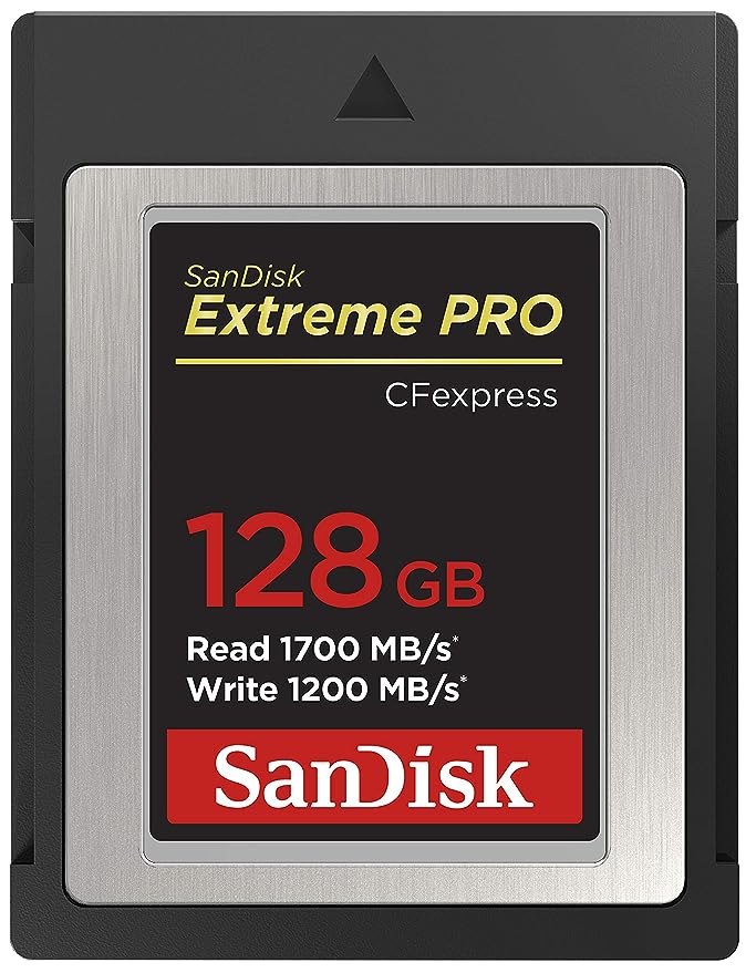 Open Box Unused SanDisk Extreme Pro Cfexpress Type B Card,1700 MB/s R & 1200 MB/s W Black 128GB