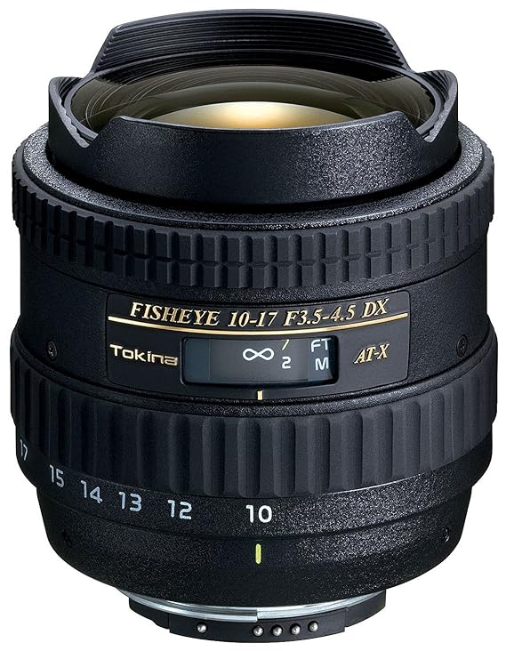 Used Tokina 10-17mm F3.5-4.5 AT-X107 FX Fisheye Fisheye Zoom Lens