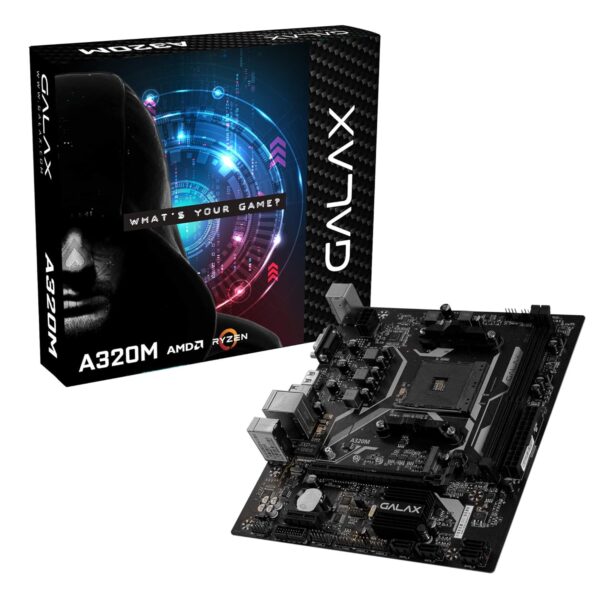 Open Box Unused Galax A320M AMD Motherboard