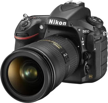 Used Nikon D 810 DSLR Camera Body with Single Lens: 24-120mm VR Lens Black