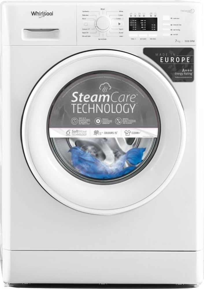 Open Box, Unused Whirlpool 7 kg Fully Automatic Front Load Washing Machine White Fresh Care 7010