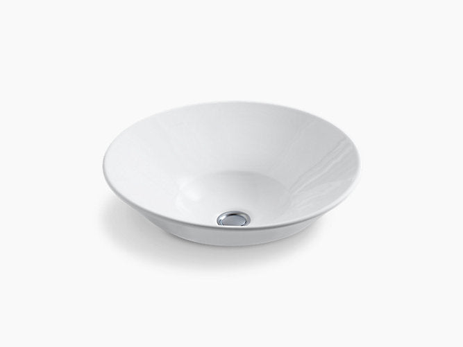 Kohler Conical Bell Vessel Basin Without Faucet Hole K-2200IN-0
