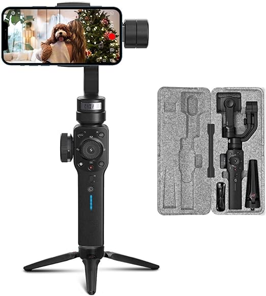 Open Box, Unused Zhiyun Smooth 4 Official Handheld Smartphone Gimbal with Tripod Black