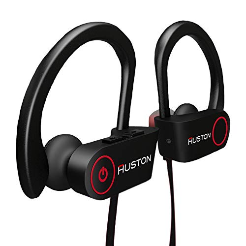 Open Box, Unused  Tesco Huston Bass Max VX100 Waterproof Bluetooth Earphones with Mic and Volume Control Button (Black)