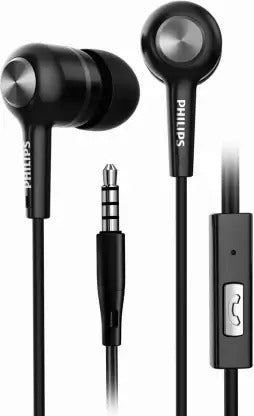 Open Box, Unused Philips SHE1505BK/94 Rich Bass Wired Headset Black, In the Ear Pack of 4