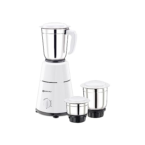 Open Box,Unused Bajaj 500 Watt GX-1 Mixer Grinder with 3 Jars White