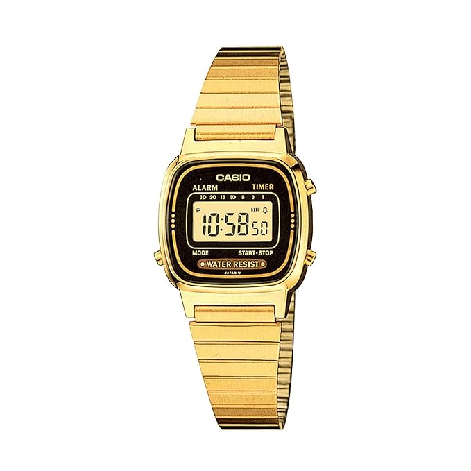 Casio Vintage Digital Multicolor Dial Unisex D124 LA670WGA-1DF