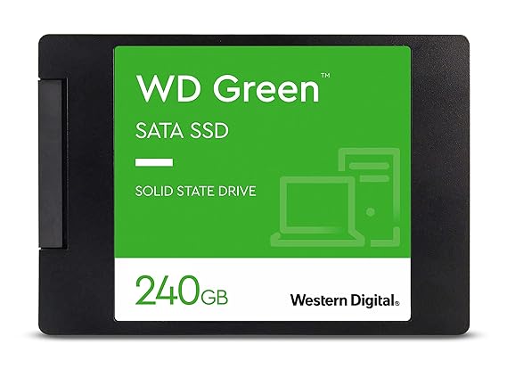 Open Box, Unused Western Digital WD Green SATA 240GB, Up to 545MB/s, 2.5 Inch/7 mm, 3Y Warranty, Internal Solid State Drive SSD WDS240G3G0A
